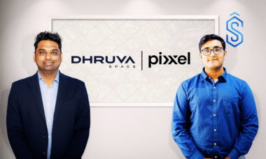 Space-Grade Solar Panels Abhay Egoor, CTO & Co-founder, Dhruva Space, with Kshitij Khandelwal, CTO & Founder, Pixxel