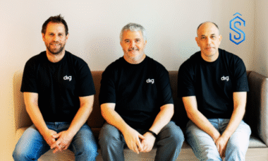 Dig CEO Ofer Familiar (L), CTO Eyal Koren, and VP R&D Adi Paz (R)
