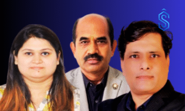 NIPM National Executive Committee Members Amruta Tendulkar (L), Narendra Patil, Abhay Khursale (R)