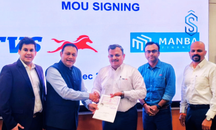TVS Motor Company Manba Finance partnership