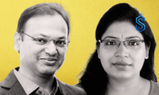 SuperProcure cofounders Anup Agarwal and Manisha Sharaf