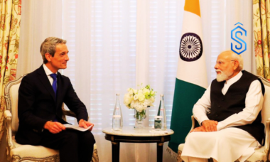 PM Modi Discusses Expansion Plans with Saint-Gobain CEO Benoit Bazin