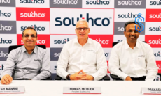 Southco President Thomas Mehler, Country Head Prakash T. John, and General Manager - Business Development Veeresh Manrai