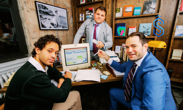 Stuut founder R Adam Chaarwari (L), Tarek Alaruri and Ben Winter (R)