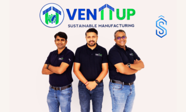 Venttup founders Sandeep Nair, M. Wasim Ankli, and Joseph Panakkal