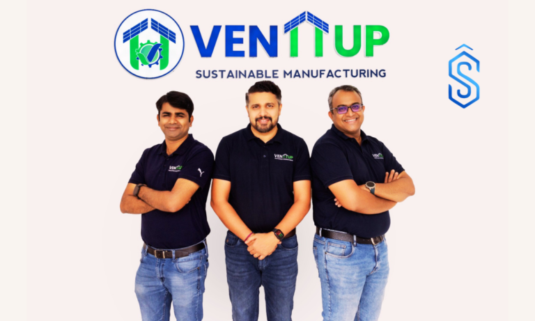 Venttup founders Sandeep Nair, M. Wasim Ankli, and Joseph Panakkal